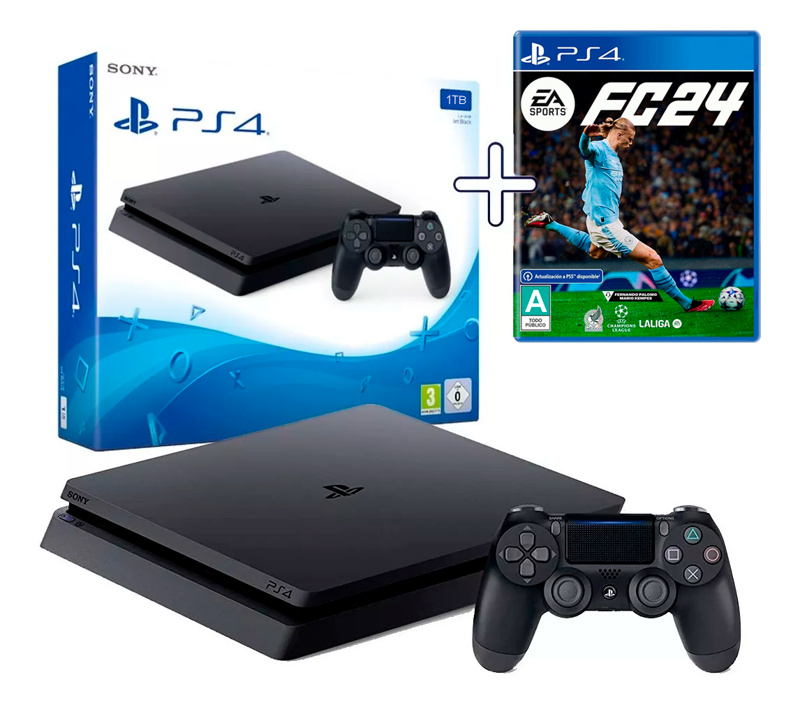 Sony Playstation 4 Ps4 Slim Standard + Juego De Regalo
